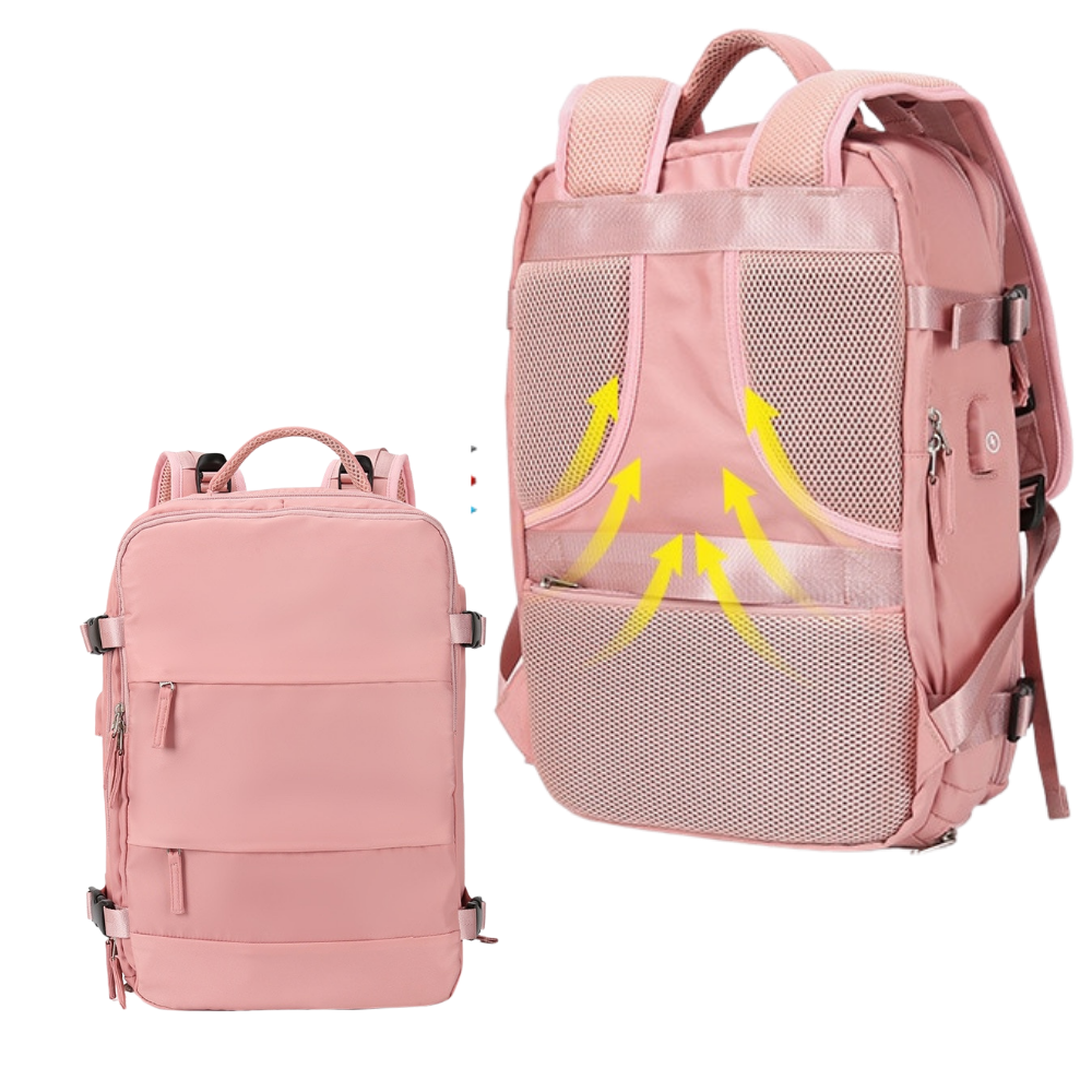 Mochila de viagem multifuncional Bjlfs, resistente e durável para uso ao ar livre, com alças ajustáveis e compartimentos espaçosos.
