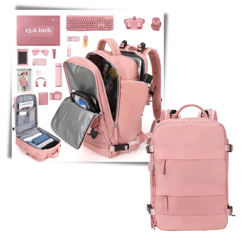 Mochila de viagem multifuncional Bjlfs com amplo espaço de armazenamento, ideal para atividades ao ar livre.