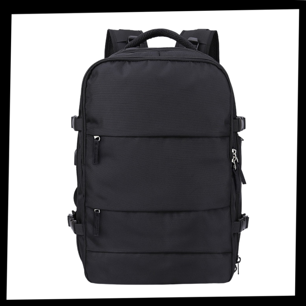 Mochila de viagem multifuncional Bjlfs, resistente para uso ao ar livre, com compartimentos e alças ajustáveis.