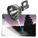 Lanterna de bolso LED Ktnajol com tripé, alta luminosidade, ideal para atividades ao ar livre e uso em emergências.