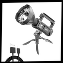 Lanterna de bolso LED Ktnajol com tripé, iluminador portátil para atividades ao ar livre e trabalhos em ambientes escuros.