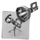 Lanterna de mão LED com tripé da Ktnajol, iluminação potente e portátil para atividades ao ar livre.