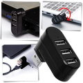 Adaptador rotativo USB multiport da Dongguan com várias portas para conexão de dispositivos USB.