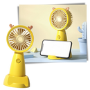 Mini ventilador USB com suporte para telefone Eastjing, ideal para resfriar e segurar o celular durante o uso.