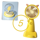 Mini ventilador USB Eastjing com suporte para telefone, portátil e com bateria de longa duração, ideal para resfriar e apoiar o celular.
