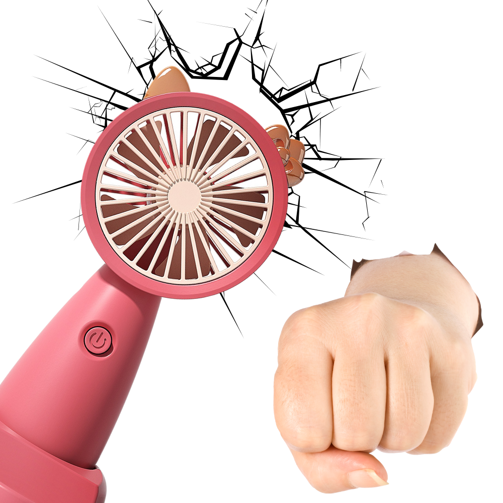 Mini ventilador USB Eastjing com suporte para telefone, portátil, de construção durável, ideal para resfriar enquanto usa o celular.