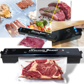 Selleuse sous vide Imountek para alimentos, acessório de pequeno eletrodoméstico, com tampa e controle de vedação.