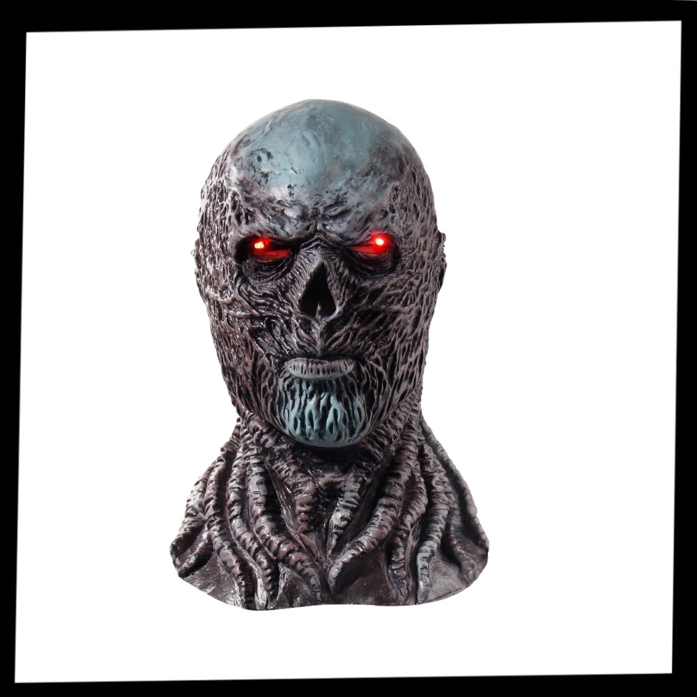 Máscara de látex Vecna da Belita, máscara assustadora com detalhes realistas, ideal para fantasia ou cosplay.