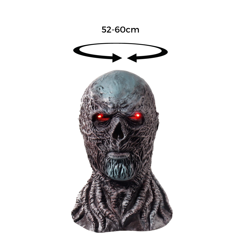 Máscara de látex Vecna da Belita, máscara assustadora com detalhes realistas, ideal para fantasias e eventos temáticos.