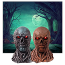 Máscara de látex Vecna da Belita, com detalhes assustadores, ideal para fantasias de Halloween.