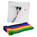 Organizador de cabos em velcro Ztalepr para gerenciamento de cabos, com fitas de velcro reutilizáveis e práticas para organização.