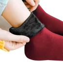 Conjunto de 3 pares de meias térmicas vermelhas da Dependable Industries, roupas de inverno para aquecimento dos pés.