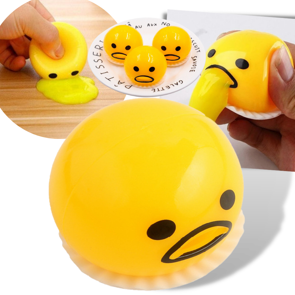 Boneco monstro mangeur de bave Halloween, brinquedo divertido da marca Iraza com expressão assustadora e detalhes coloridos.