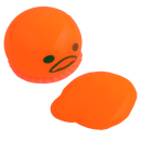Brinquedo Monstro Mangeur de Bave de Halloween Iraza com cabeça laranja e detalhes divertidos, ideal para festas temáticas
