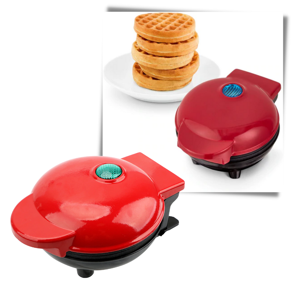 Mini gaufrier Xuanchi para cozinha e pâtisserie, compacto e fácil de usar, ideal para fazer waffles deliciosos em casa.