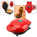 Mini gaufrier Xuanchi para ingredientes de cozinha e pâtisserie, com prato de ferro para fazer waffles crocantes.