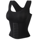 Soutien-gorge-gainha multifuncional da Shapeager em preto, com design confortável e ajustável para suporte total.