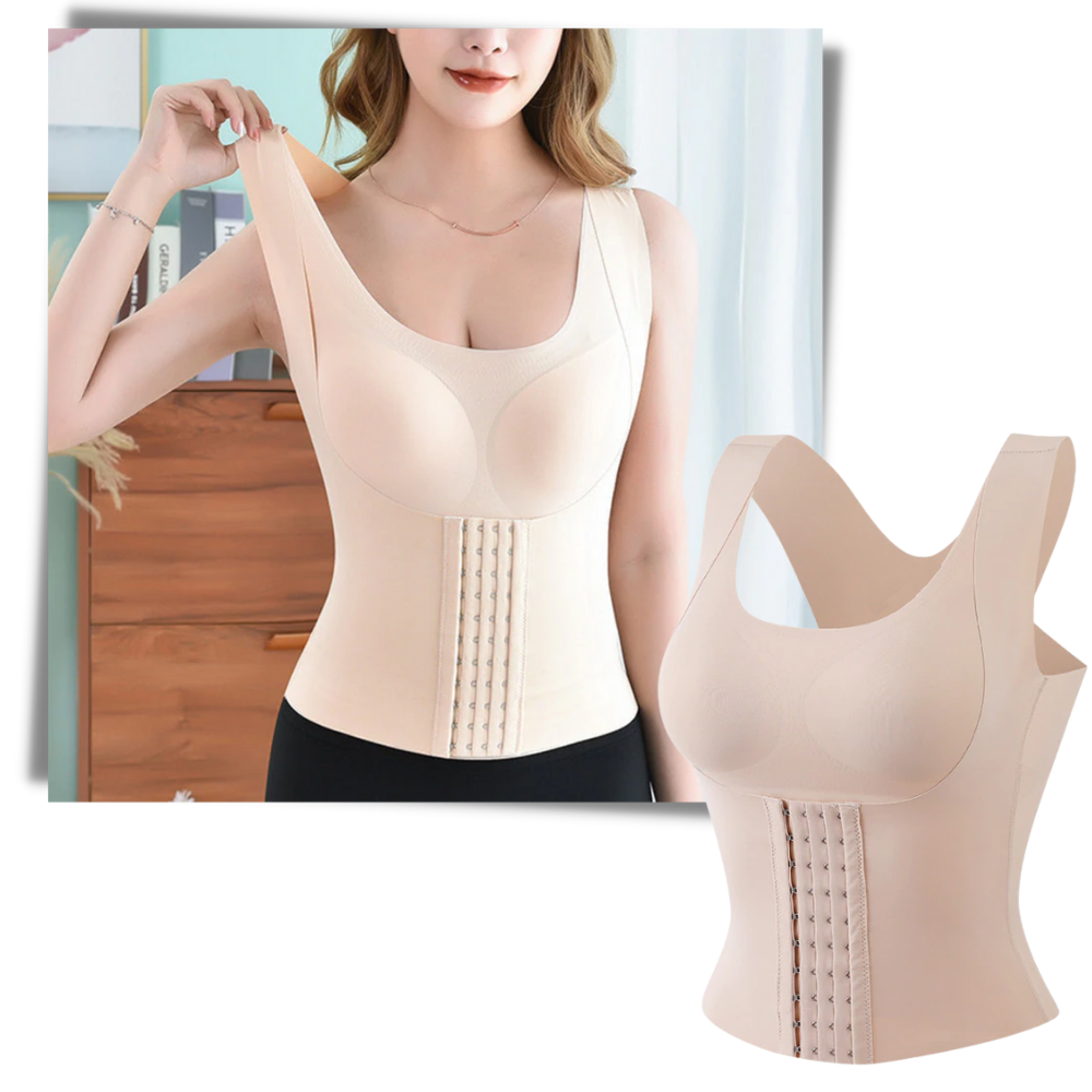 Soutien-gorge-gainha multifuncional da Shapeager, confortável, para modelar a silhueta e oferecer suporte diário.