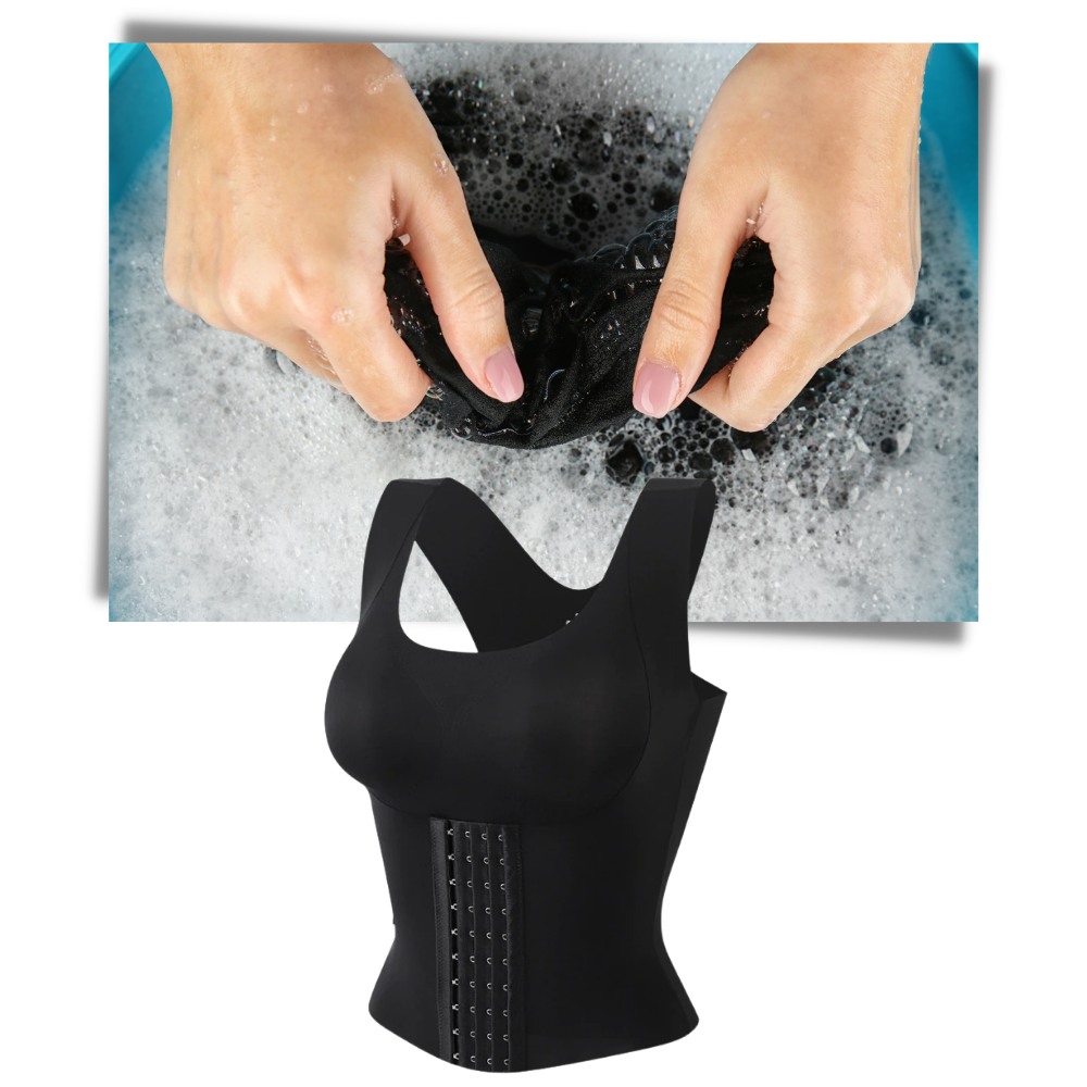 Soutien-gorge-gaine multifuncional da Shapeager, confortável, durável e compatível com lavagem à mão, ideal para modelar a silhueta.