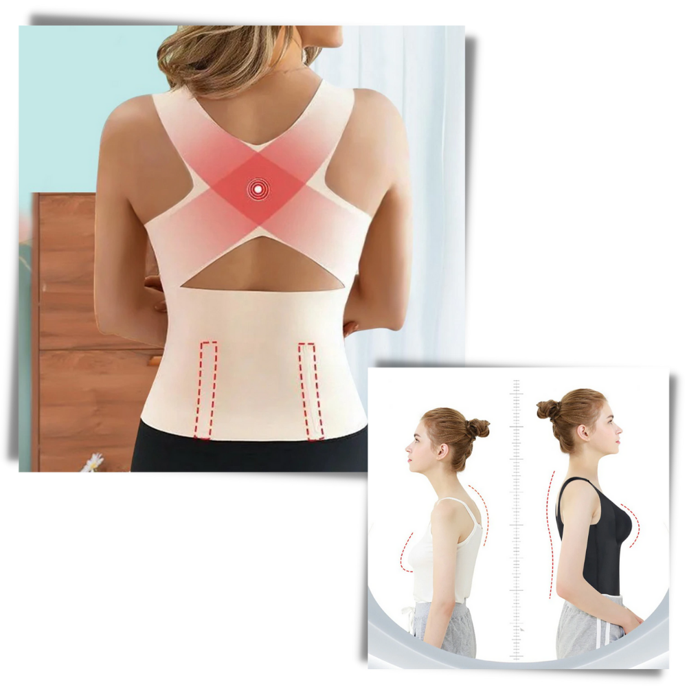 Soutien-gorge gaine multifuncional da Shapeager, com design que melhora a postura e fornece suporte confortável ao torso.
