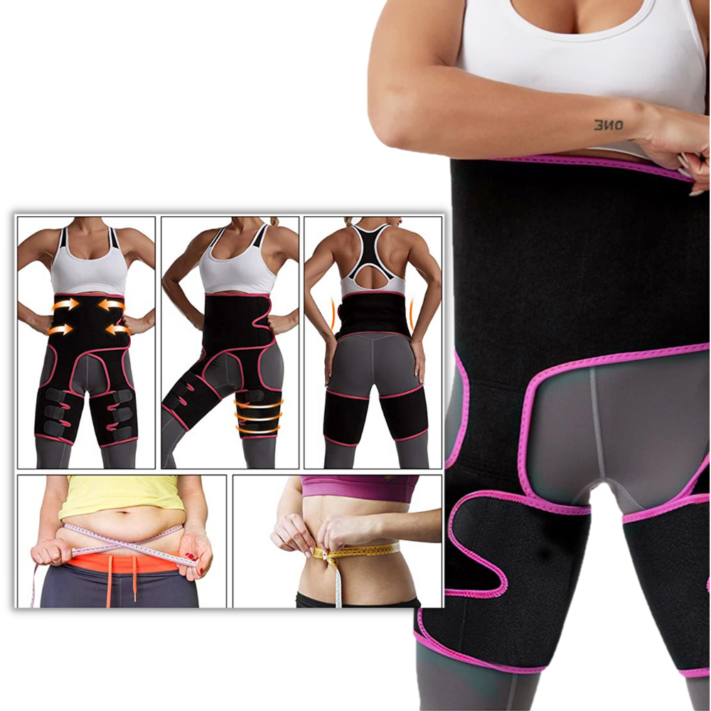 Cinta modeladora para cintura feminina, produto de treino e fitness da marca Amazing Fashion Decoration, efeito de emagrecimento.