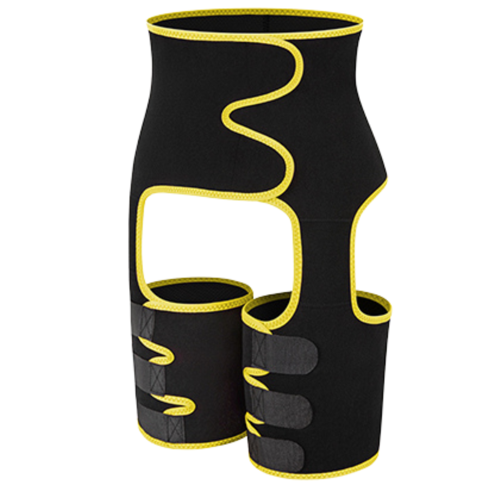 Cinto modelador de cintura amarelo para mulheres, indicado para treino e fitness, da marca Amazing Fashion Decoration.