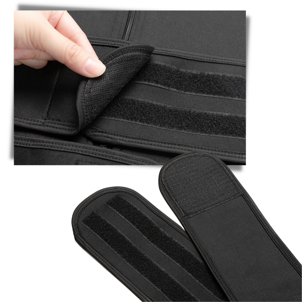 Cinturão de sauna ajustável para homens, ideal para treino e fitness, da marca Comfree, mostrado na imagem.