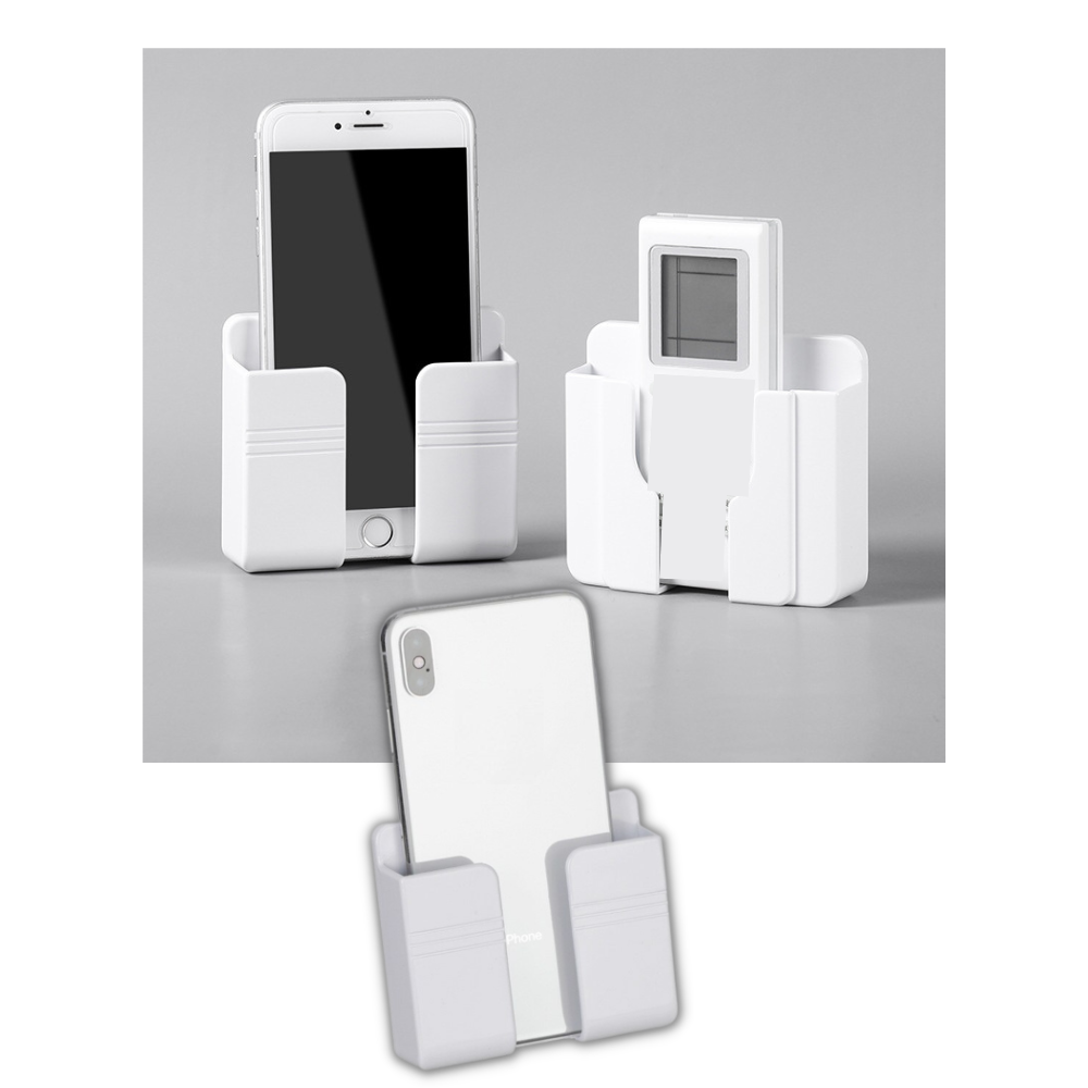 Suporte mural adesivo para telefone Bescita, instalação ampla, fixação firme, ideal para fixar dispositivos móveis na parede.
