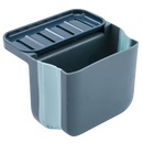 Filtro de resíduos e suporte para esponja da Pakewalm, utensílios de cozinha em plástico azul para pia.