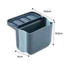 Filtro de resíduos e suporte de esponja Pakewalm para utensílios de cozinha, com espaço para esponja e fácil de limpar.