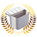 Filtro de resíduos e suporte de esponja Pakewalm para utensílios de cozinha, resistente e funcional para organização da pia.