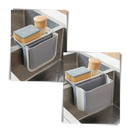 Filtro de resíduos e suporte de esponja Pakewalm, design dobrável para utensílios de cozinha limpos e organizados.