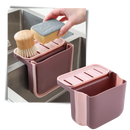 Filtro de resíduos e suporte de esponja Pakewalm, utensílios de cozinha multifuncionais para facilitar a limpeza.