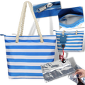 Suporte de praia para garrafas de vinho Wrea, com compartimento para alimentos e bebidas, ideal para uso ao ar livre.