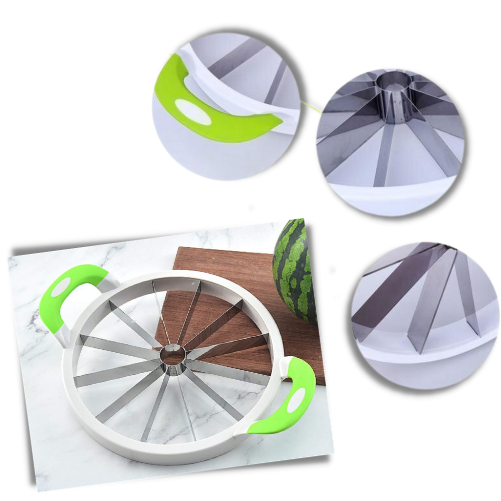 Cortador de melancia e frutas da marca 7Techmall, utensílio de cozinha para cortar melancia e outras frutas facilmente