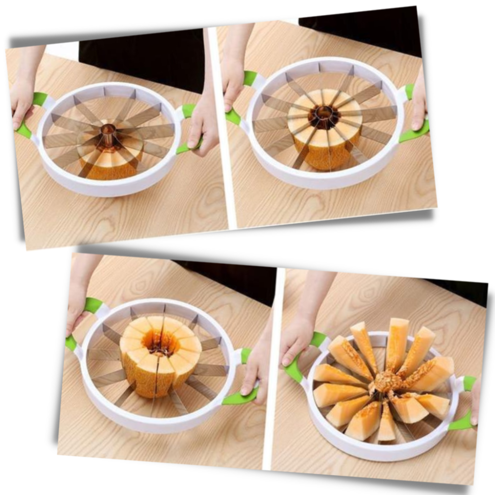 Cortador de melancia e frutas 7Techmall, utensílio de cozinha para cortar melancia e frutas com facilidade.
