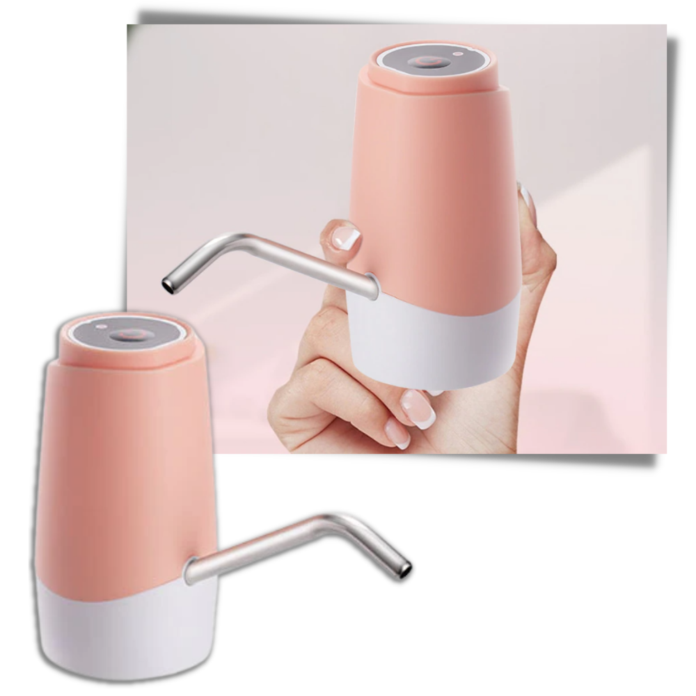 Bomba elétrica portátil da Danjastic para distribuição e filtragem de água, com design compacto e eficiente.
