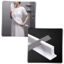 Faixa de silicone para vedação de água, acessório de banheiro da marca Sufanic, instalada em uma pia ou banheira.