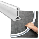 Faixa de silicone para vedação de água, acessório de banheiro da marca Sufanic, mostrando a tira flexível para vedação eficiente