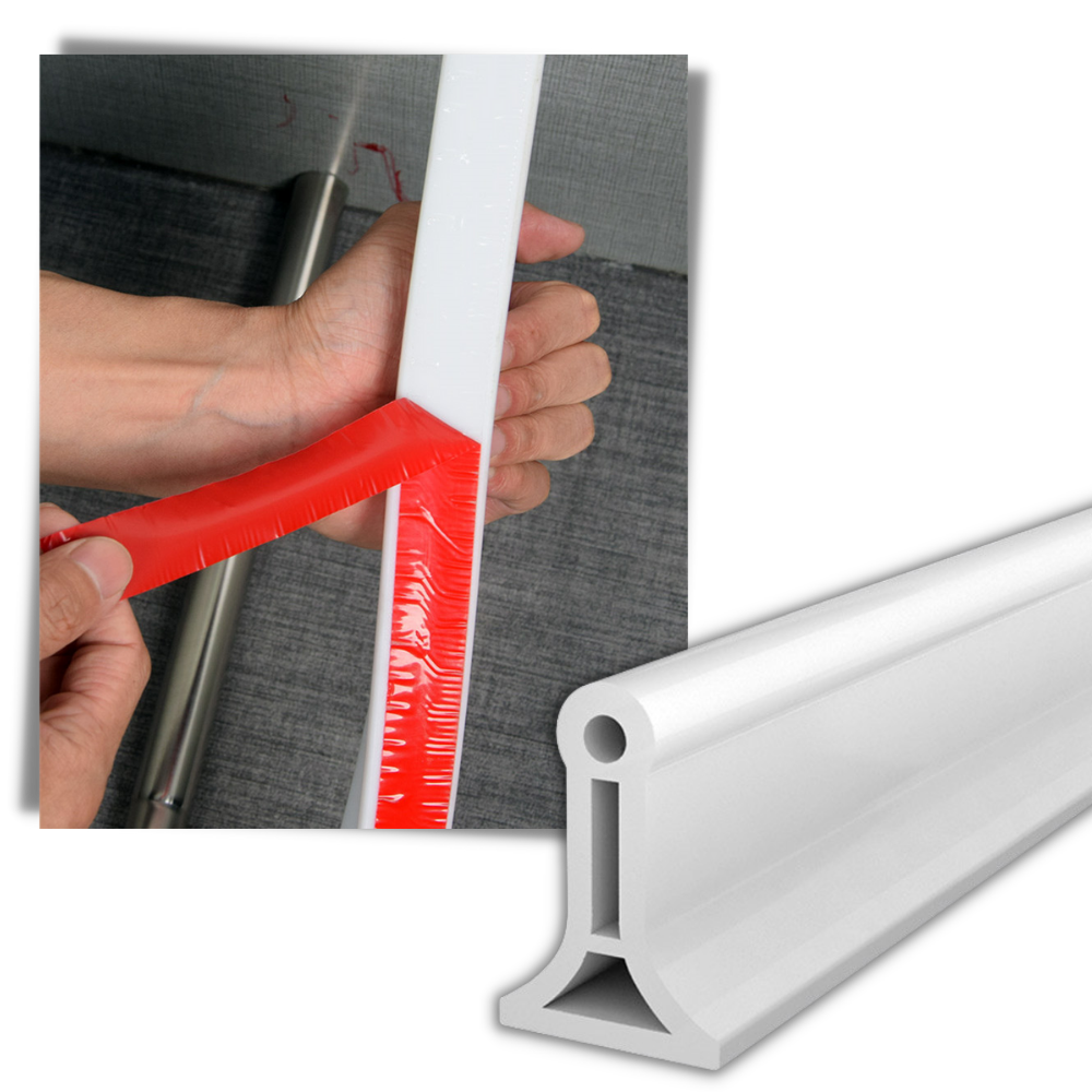 Faixa de silicone para vedação de água, acessório de banheiro Sufanic, com cola adesiva para vedação eficiente.