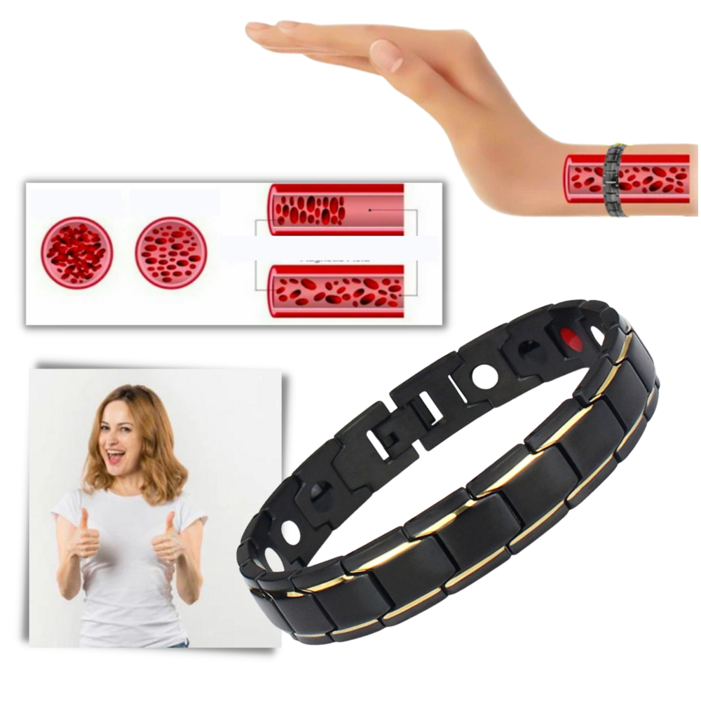 Pulseira magnética para perda de peso Spencer, acessório de treinamento e fitness com design resistente e confortável.