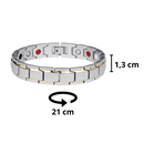 Pulseira magnética Spencer para perda de peso, acessório de treinamento e fitness com fechos ajustáveis e design moderno.