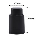 Tampador de ar para garrafas de vinho da Cusimax, acessório de bar para vedar e conservar vinho aberto.