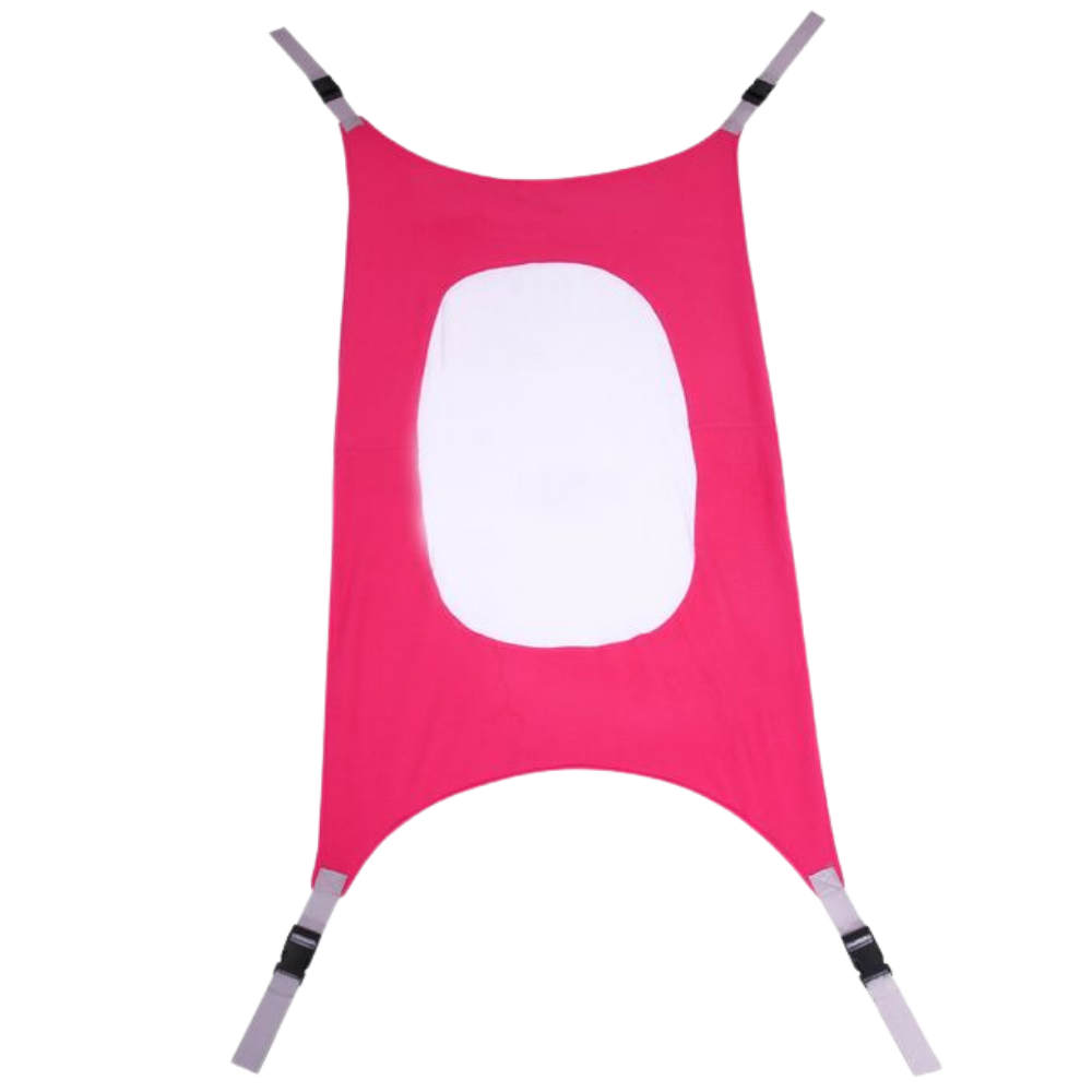 Balançoire de bebê em formato de hamac rosa da Baby Grand, ideal para crianças pequenas, com estrutura confortável e segura.