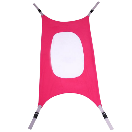 Balançoire de bebê em formato de hamac rosa da Baby Grand, ideal para crianças pequenas, com estrutura confortável e segura.