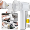 Escova de limpeza elétrica Kulashi para uso doméstico, ferramenta manual para facilitar a limpeza de superfícies.