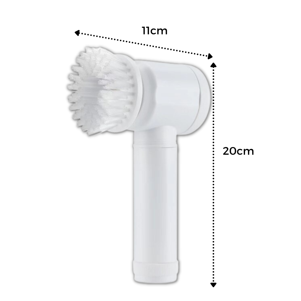 Escova de limpeza elétrica manual Kulashi para uso doméstico, com cerdas e design portátil para facilitar a limpeza.