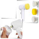Escova de limpeza elétrica Kulashi com cabeça intercambiável, ideal para limpeza doméstica eficiente e prática.