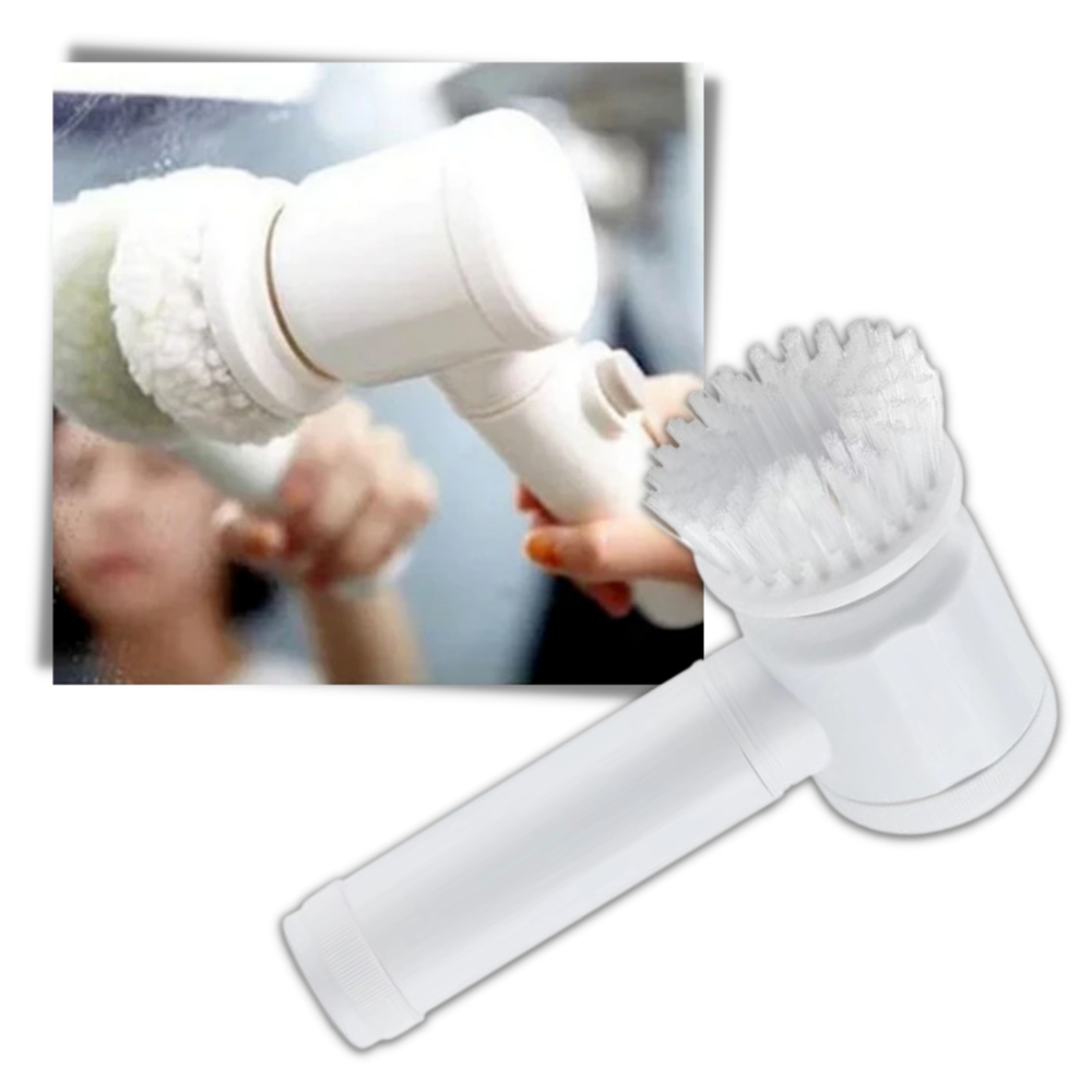 Escova de limpeza elétrica Kulashi, portátil e leve, ideal para limpeza doméstica eficiente com design sem fio.