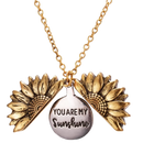 Pingente de sol com design de girassol dourado, brinco da coleção de pêndentes e brincos Ardorlove, acessório delicado e elegante